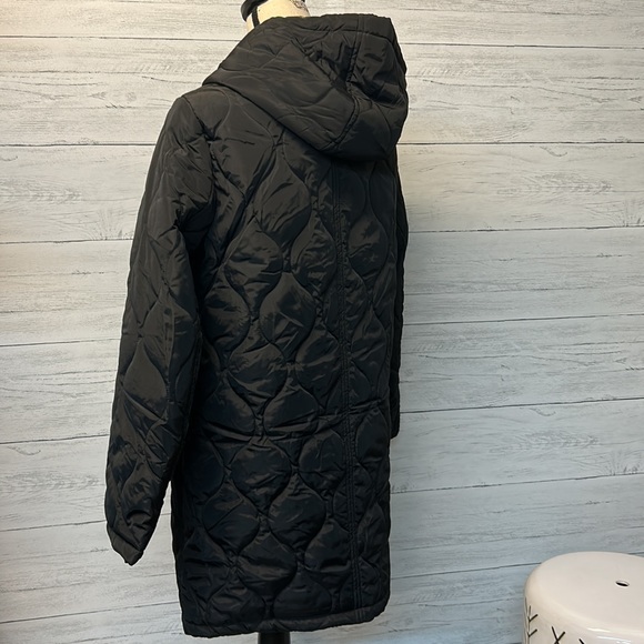 NWOT Woman’s Onion Quilted Jacket with Hood by S.E.B. By SEBBY - Picture 9 of 11